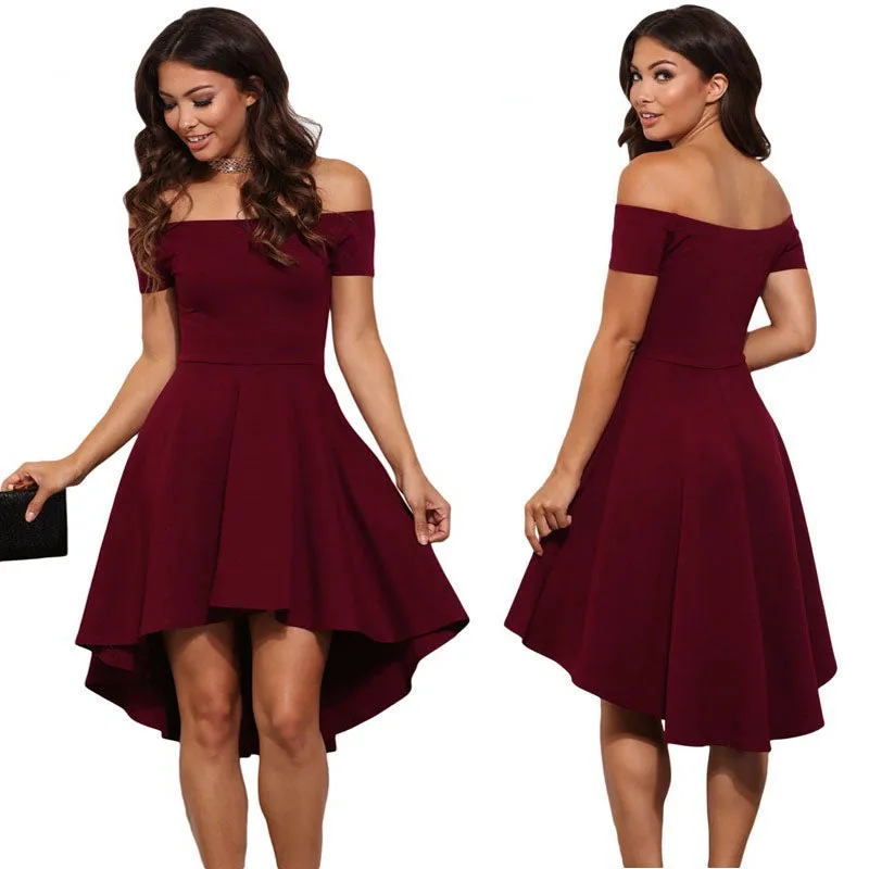 VenusFox Elegant Casual Off Shoulder Sexy Dress