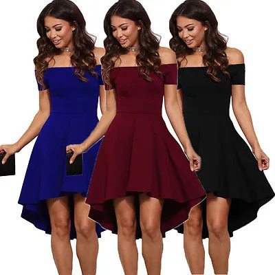 VenusFox Elegant Casual Off Shoulder Sexy Dress