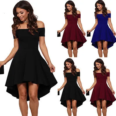 VenusFox Elegant Casual Off Shoulder Sexy Dress