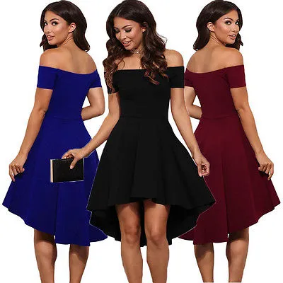 VenusFox Elegant Casual Off Shoulder Sexy Dress