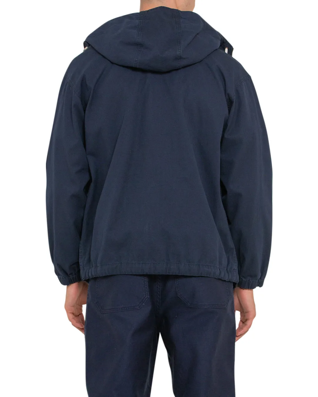 Waxed Landing Parka - Navy