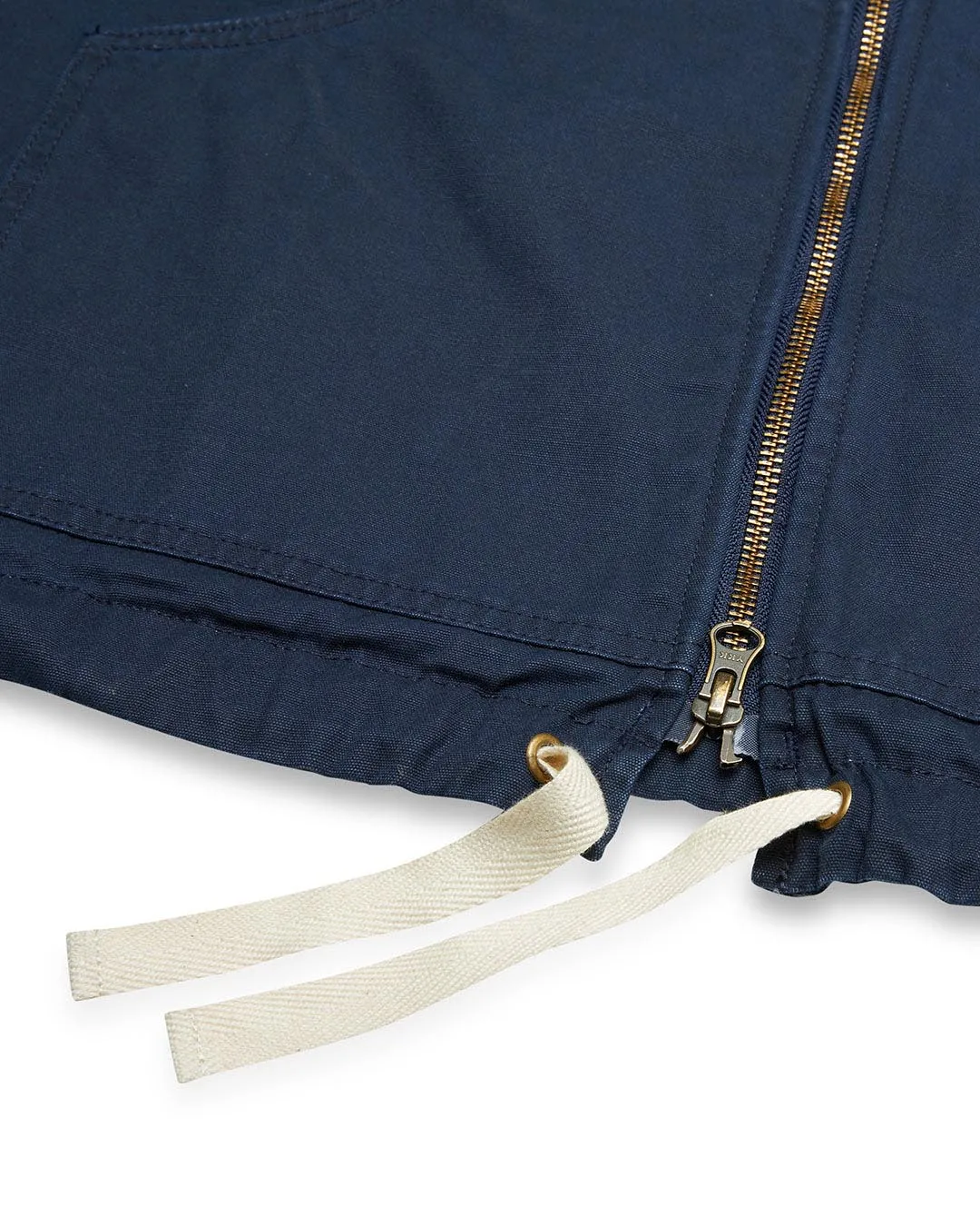 Waxed Landing Parka - Navy