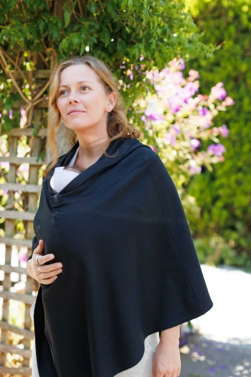 Zoe Fleece Nursing Cover & Hooded Poncho